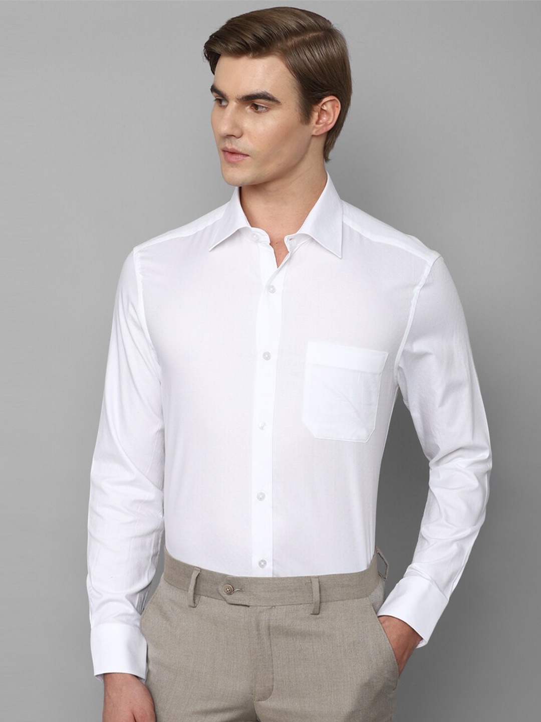 

Louis Philippe Slim Fit Pure Cotton Formal Shirt, White