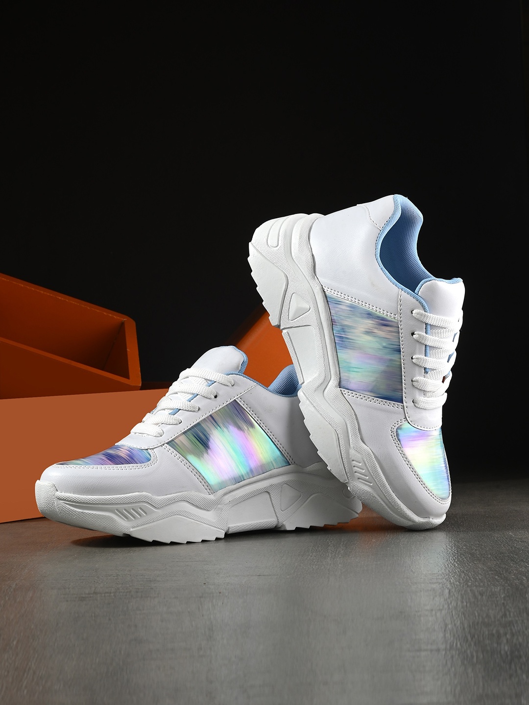 

Mast & Harbour Women Colourblocked Sneakers, White