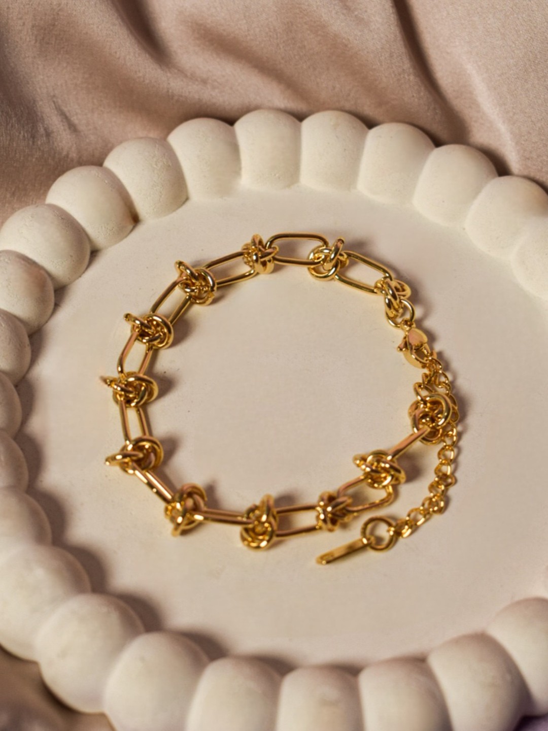 

SALTY Gold-Plated Stainless Steel Link Bracelet
