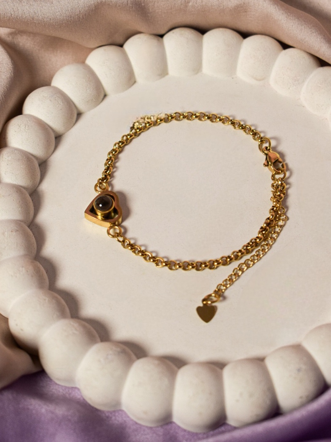 

SALTY Gold-Plated Stainless Steel Link Bracelet