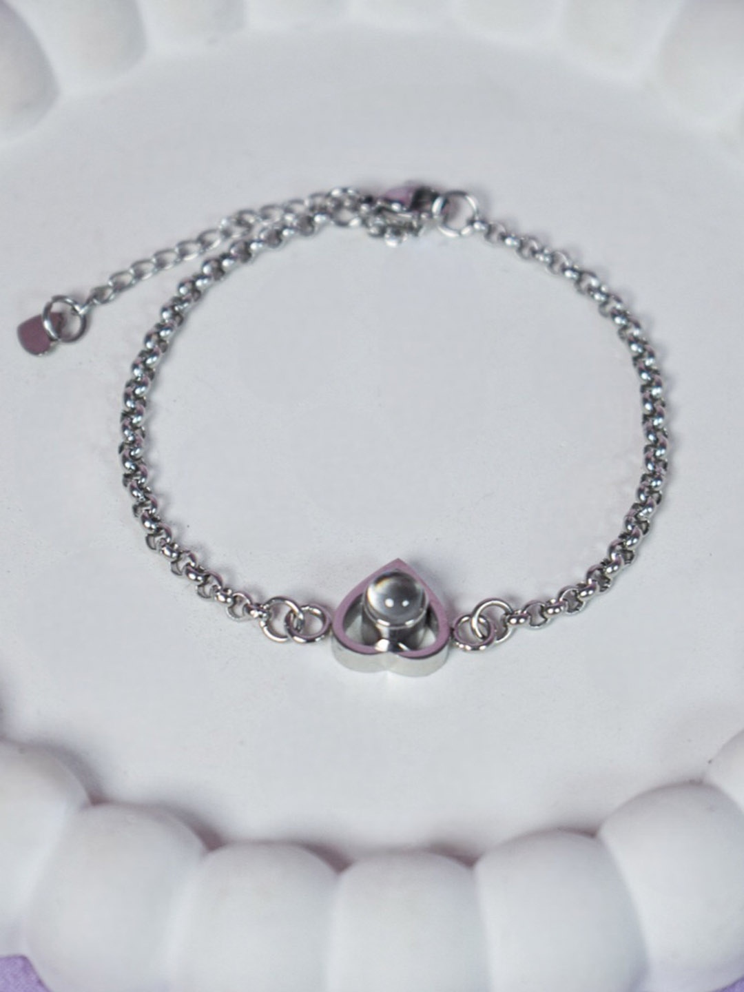 

SALTY Stainless Steel Charm Bracelet, Silver