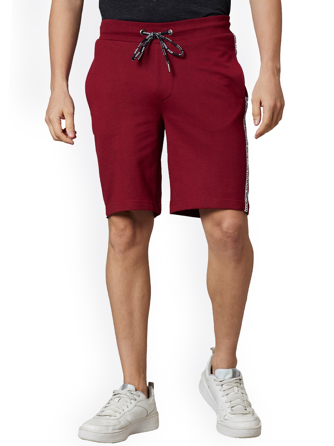 

Being Human Men Cotton Regular Shorts, Red