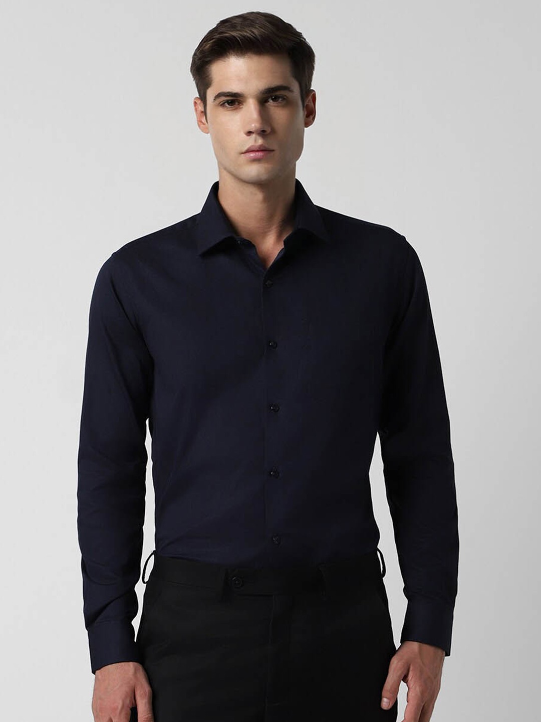 

Van Heusen Pure Cotton Formal Shirt, Navy blue