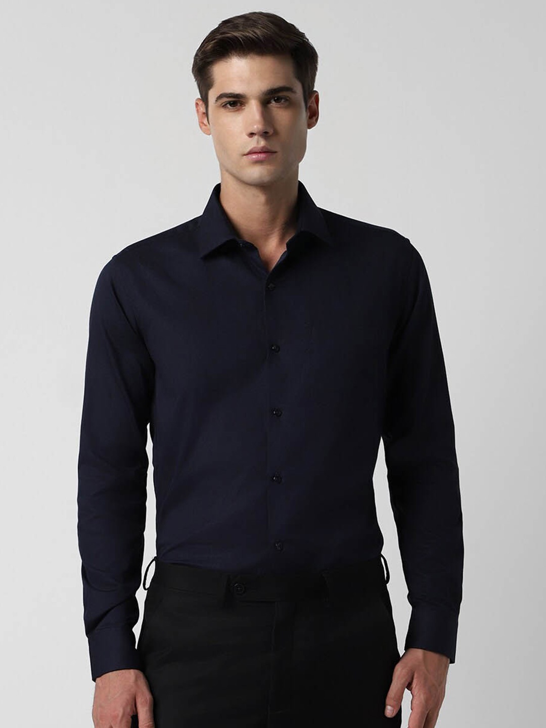 

Van Heusen Pure Cotton Formal Shirt, Navy blue