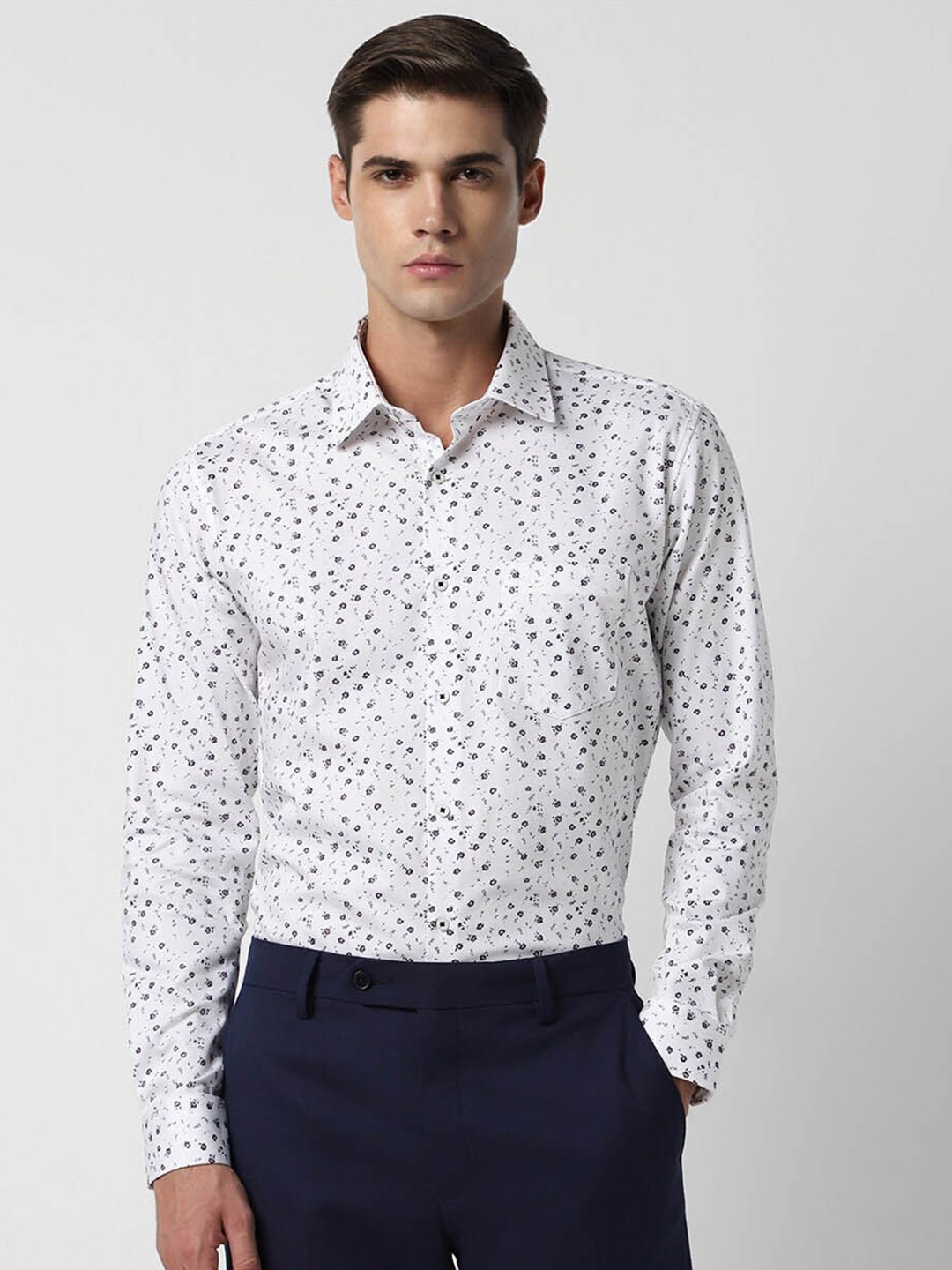 

Van Heusen Floral Printed Formal Shirt, White