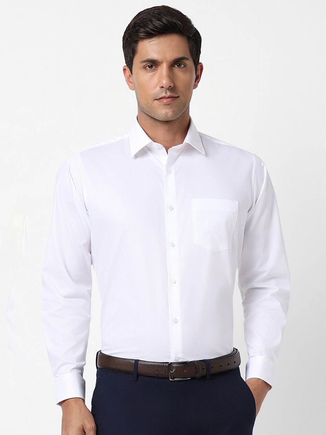 

Van Heusen Opaque Regular Fit Formal Shirt, White