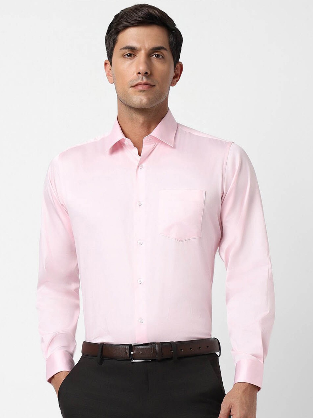 

Van Heusen Opaque Formal Shirt, Pink