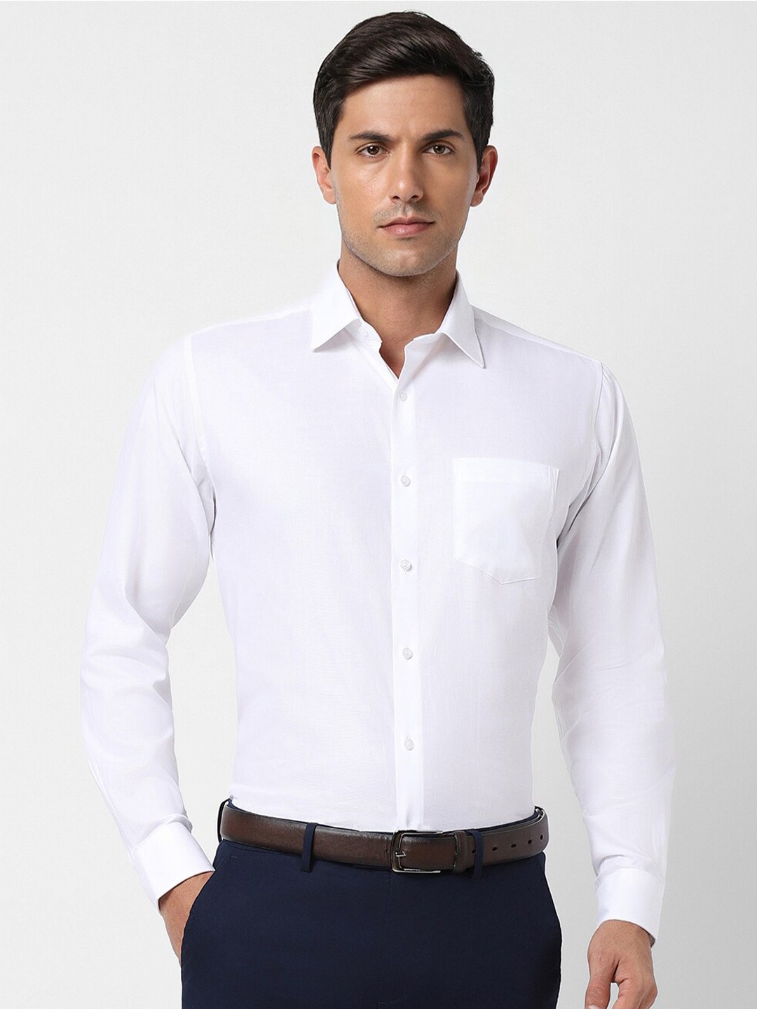 

Van Heusen Opaque Pure Cotton Formal Shirt, White