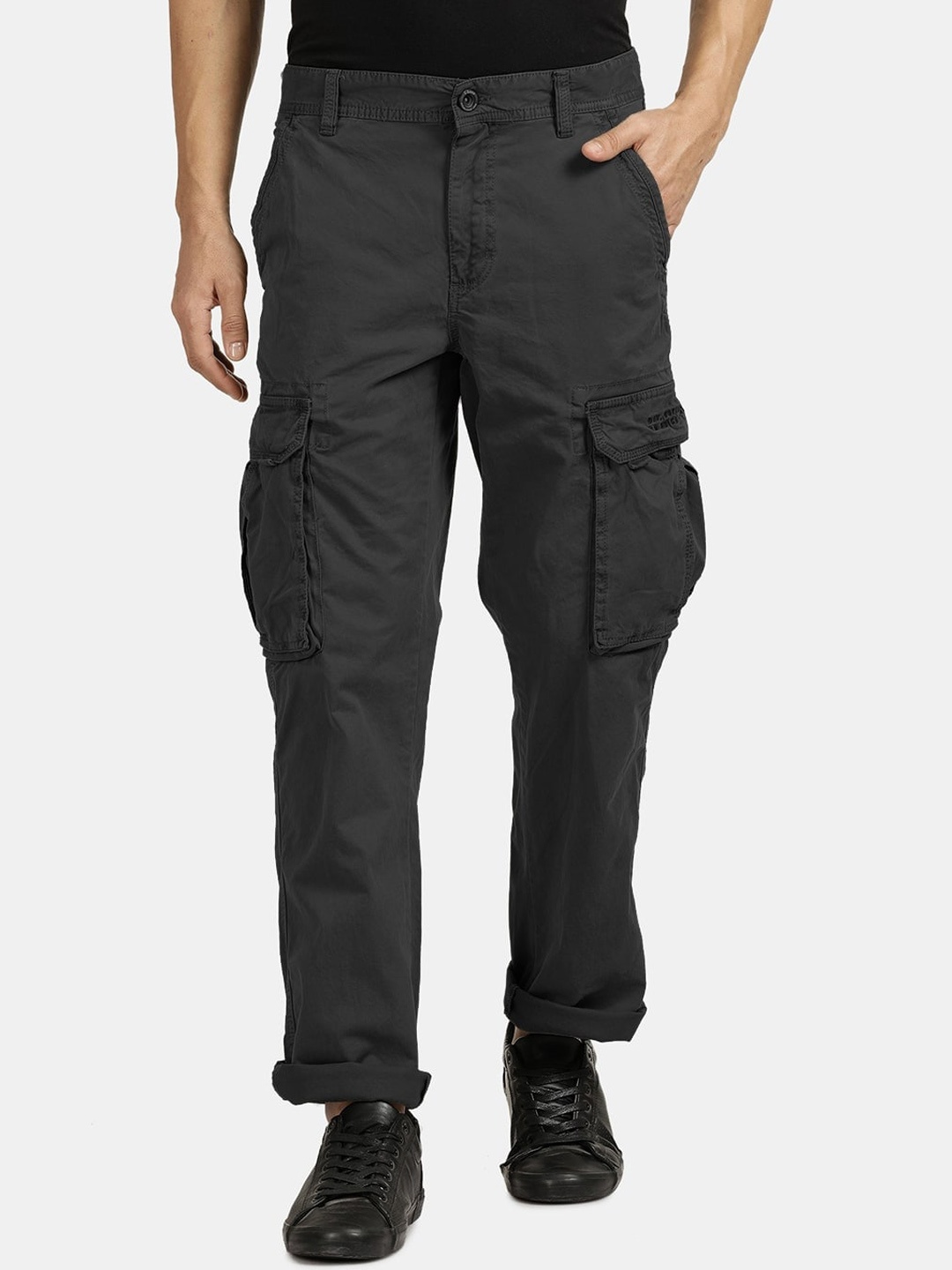 

t-base Men Smart Cargos Trousers, Grey