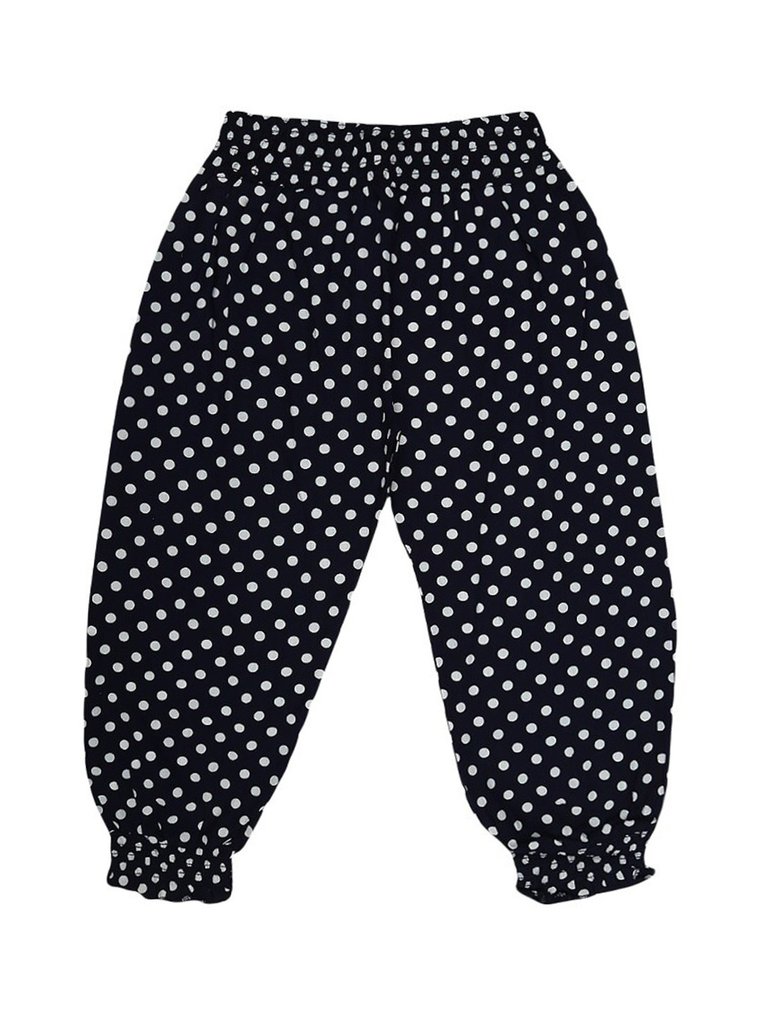 

V-Mart Girls Polka Dots Printed Loose-Fit Harem Pants, Blue
