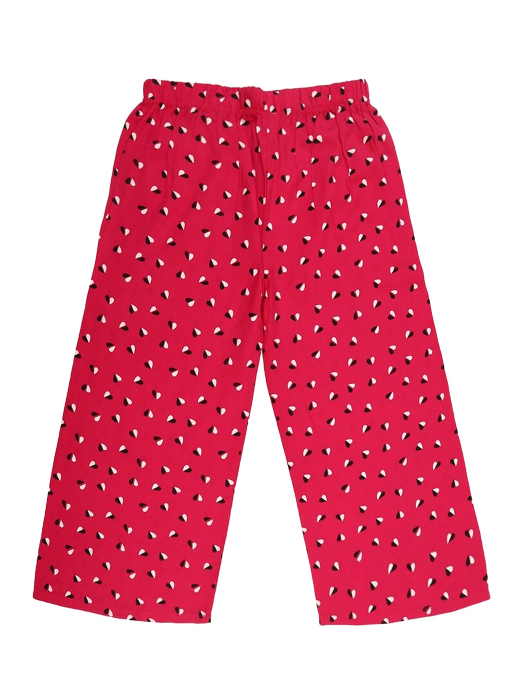 

V-Mart Girls Abstract Printed Loose-Fit Harem Pants, Fuchsia