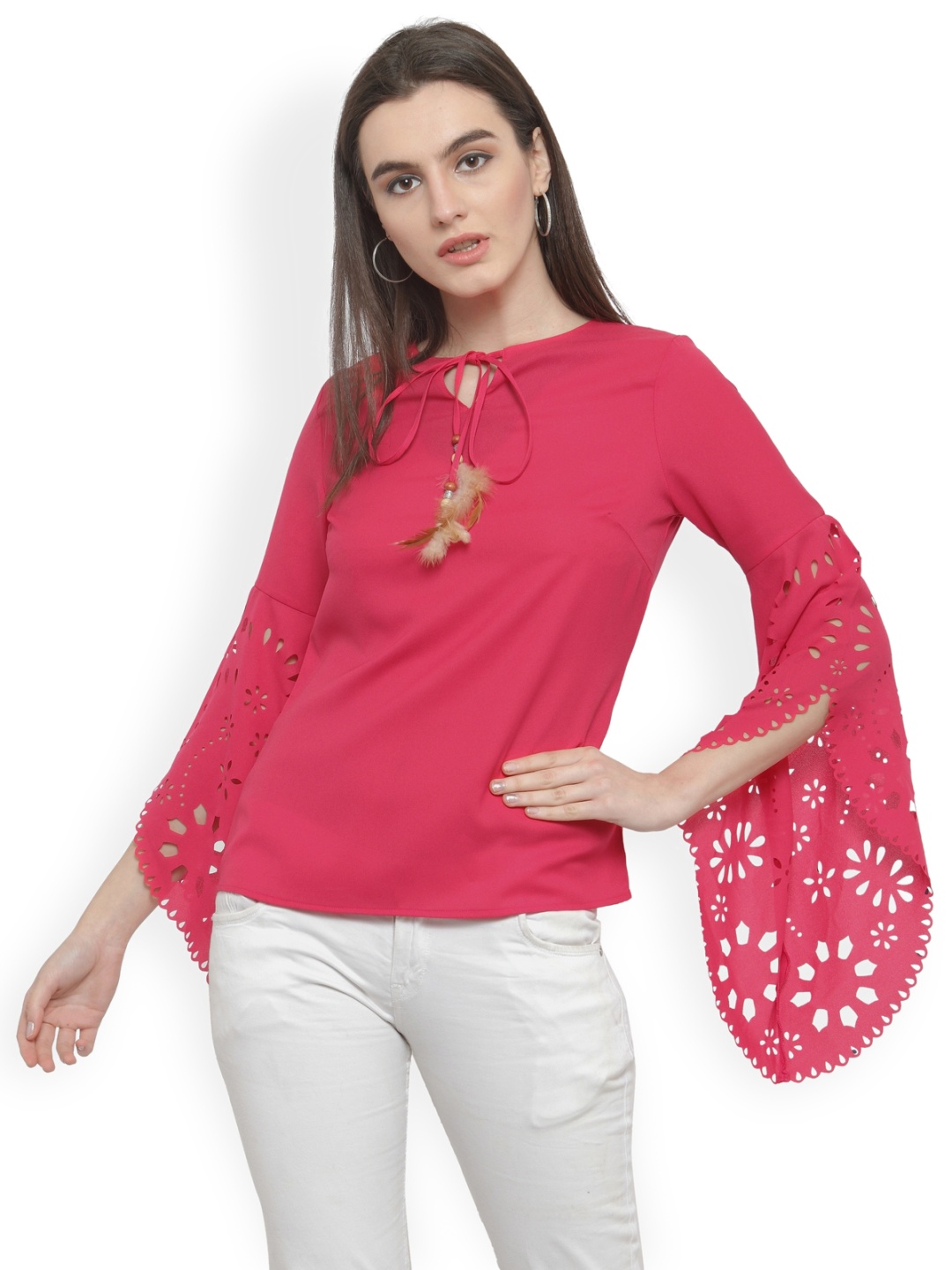 

plusS Women Pink Solid Top