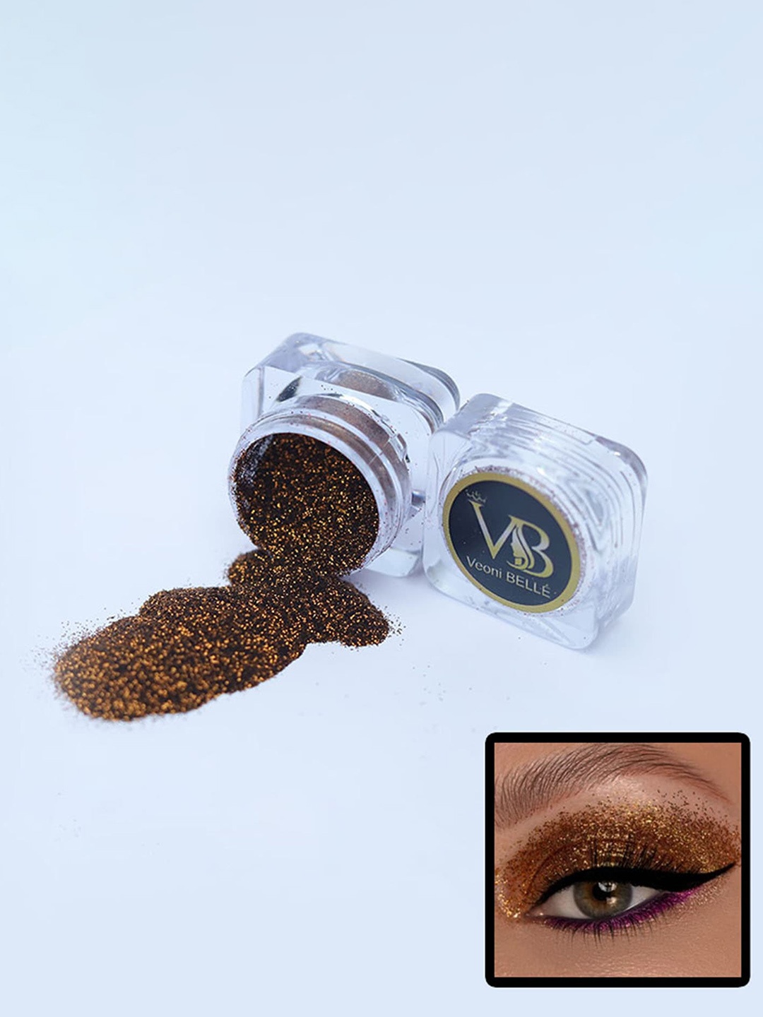 

Veoni BELLE Power Shimmer Illuminator HD Holographic Eyeshadow Glitter 5g - Copper 13