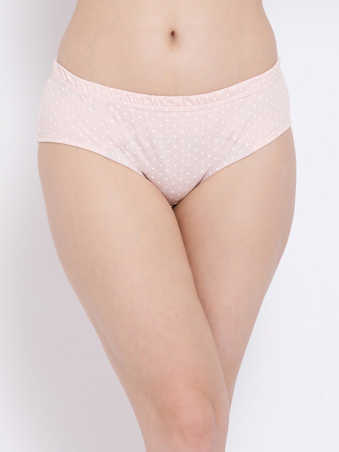 

Clovia Pink Geometric Printed Pure Cotton Hipster Briefs