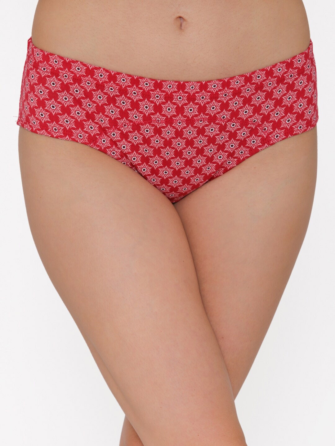 

Clovia Pink Geometric Printed Pure Cotton Hipster Briefs PN5010T14S