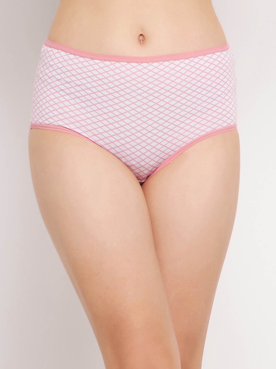 

Clovia White Printed Pure Cotton Hipster Briefs