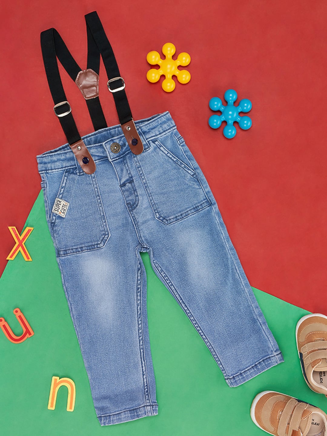 

Pantaloons Baby Boys Mid Rise Jeans, Blue