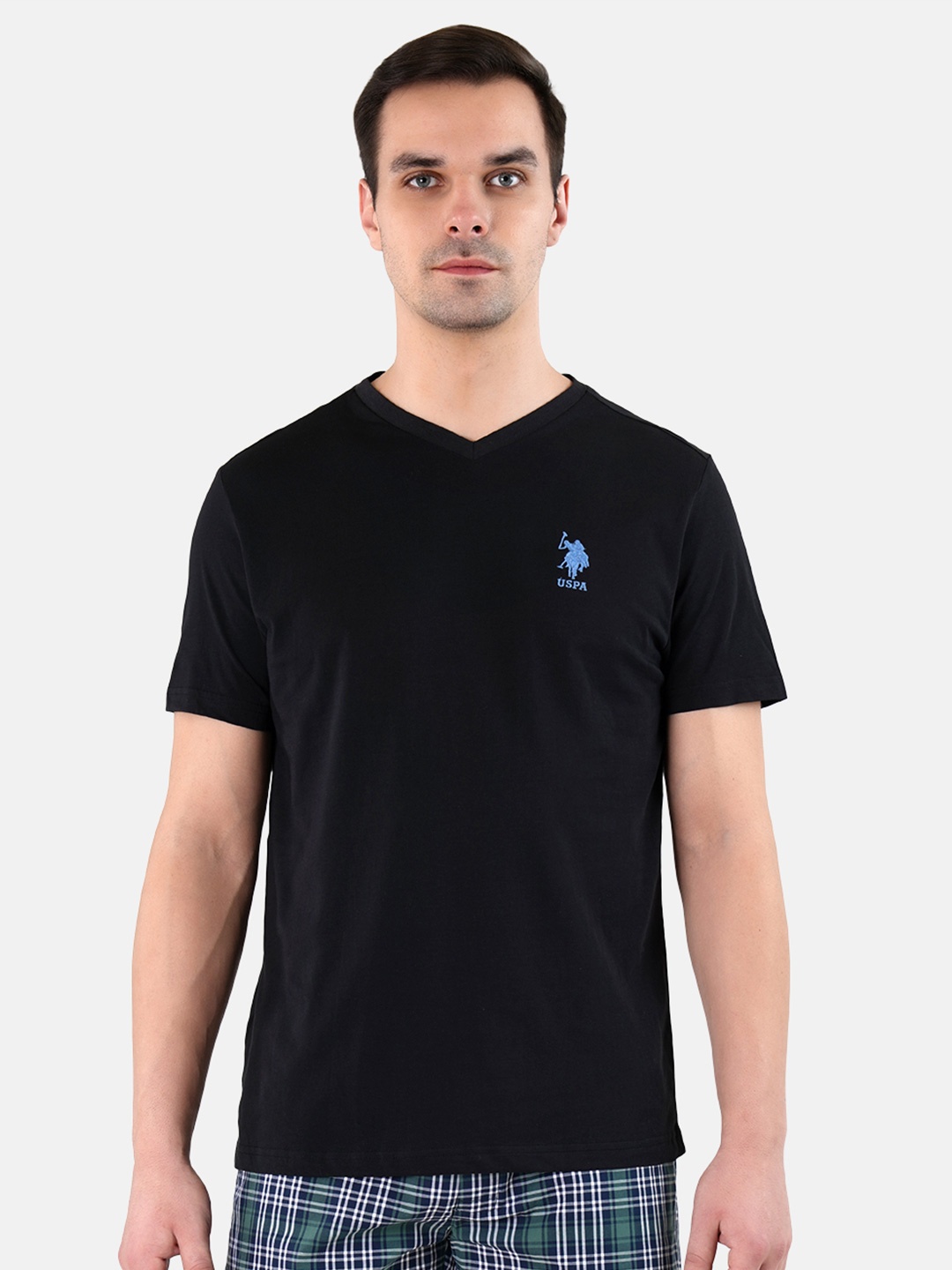 

U.S. Polo Assn. Black Solid Lounge T-Shirt