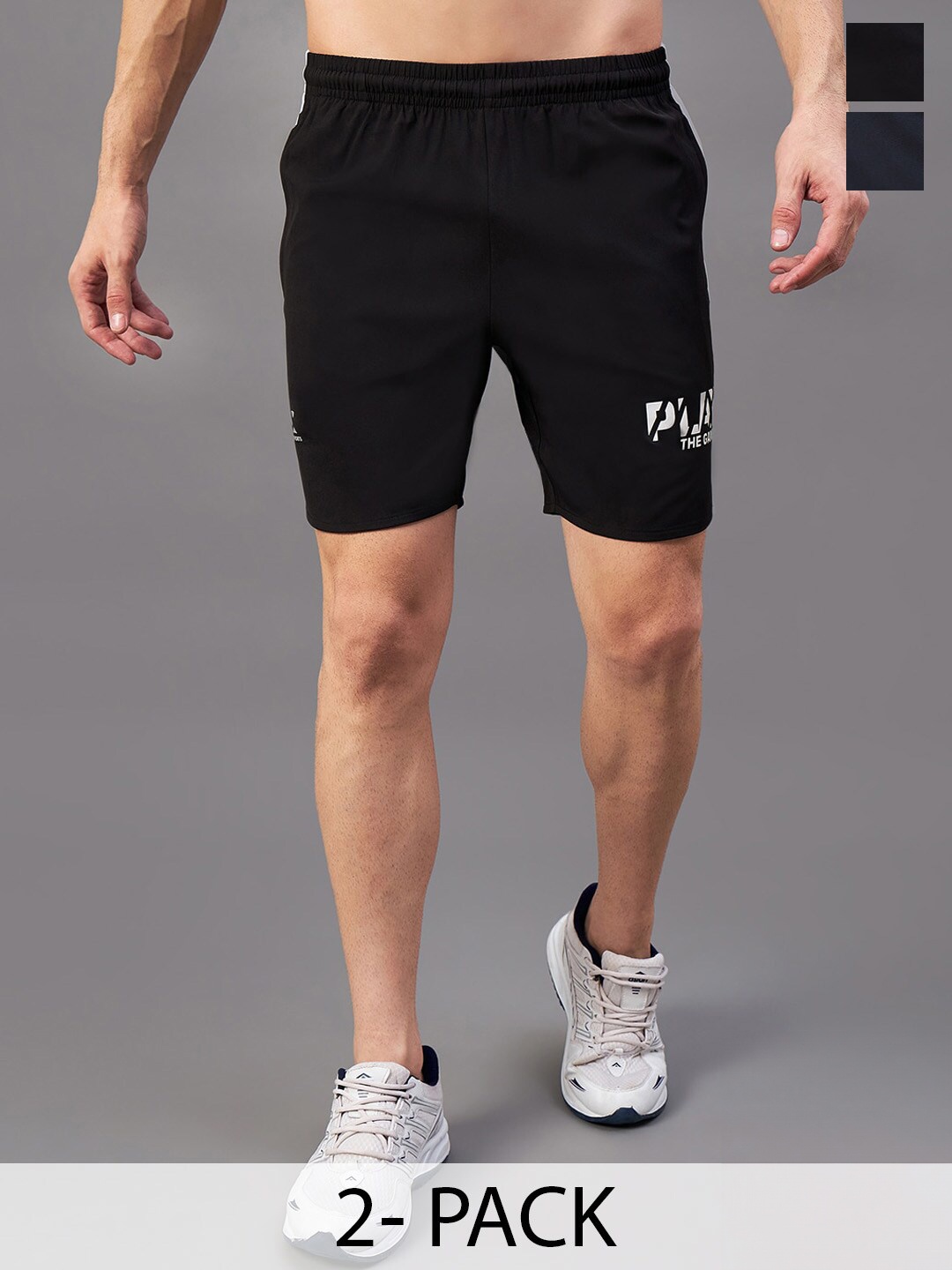 

Masch Sports Men Pack Of 2 Rapid-Dry Sports Shorts, Black