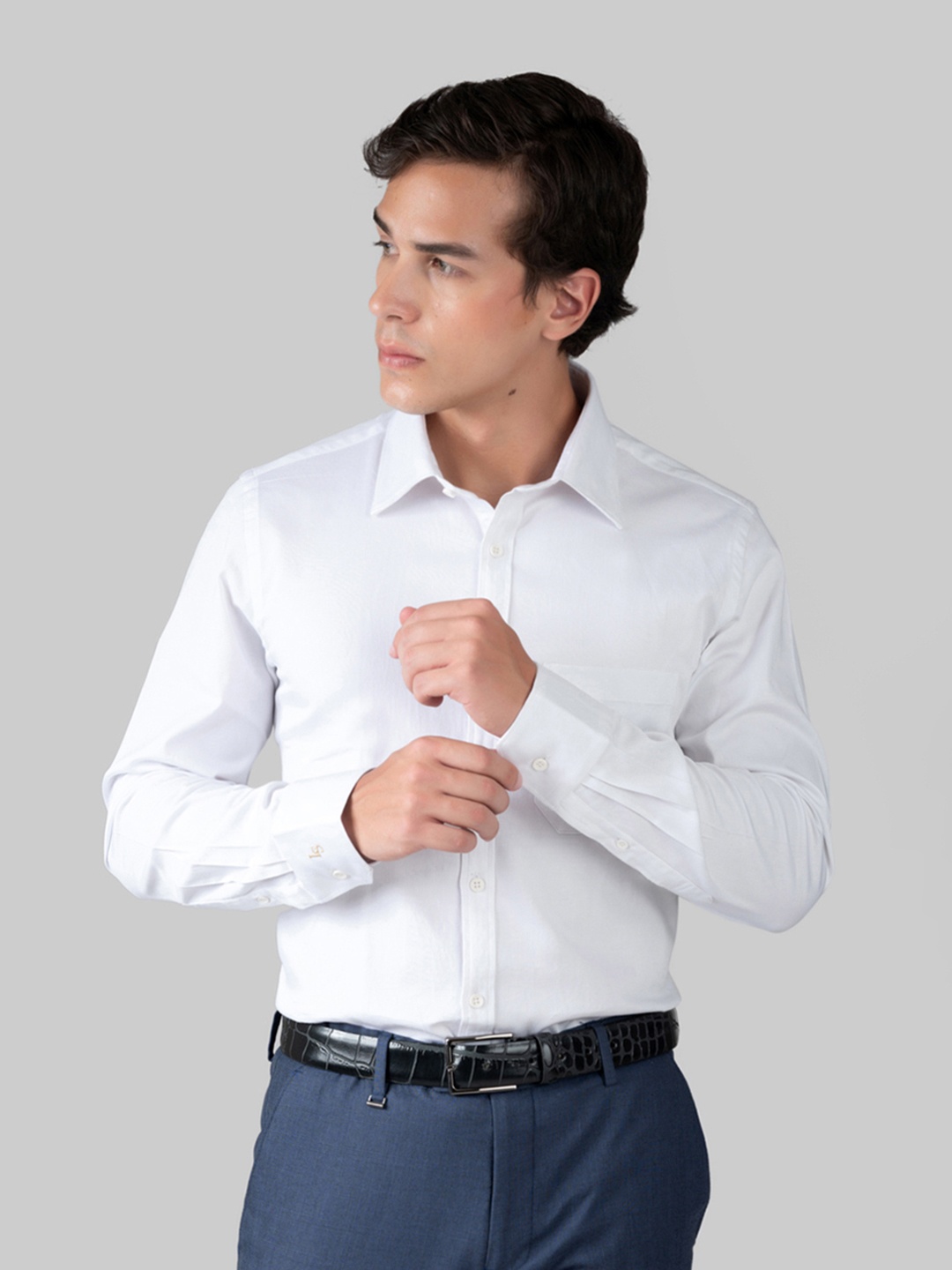 

LOUIS STITCH Comfort Cotton Formal Shirt, White