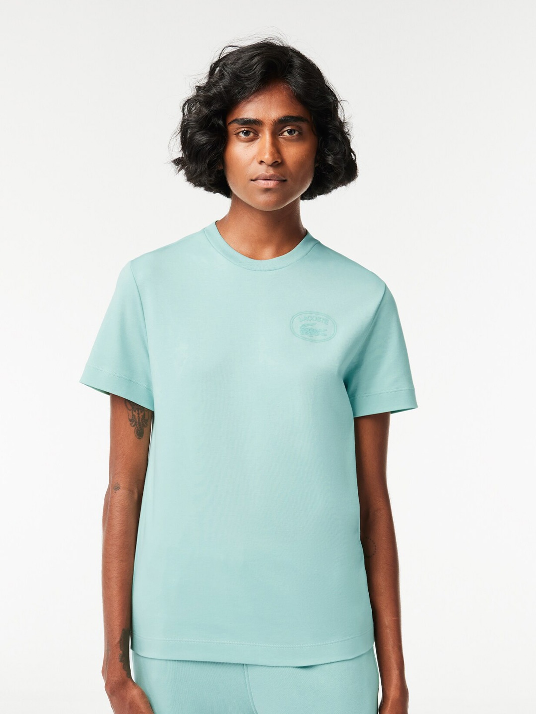 

Lacoste Round Neck Regular Fit Cotton T-shirt, Green
