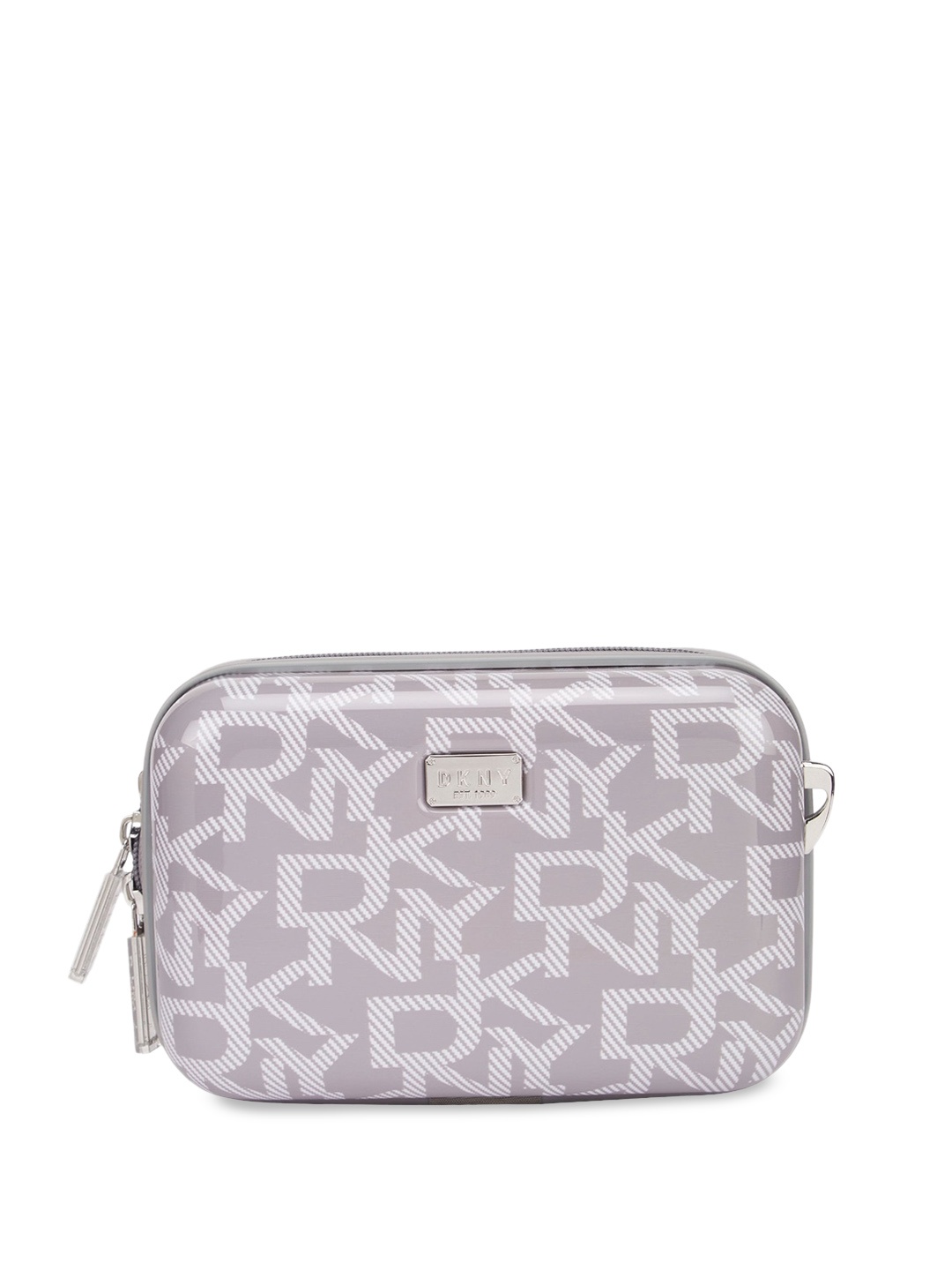 

DKNY Deco Signature ABS Hard Beauty Case Makeup Pouch, White