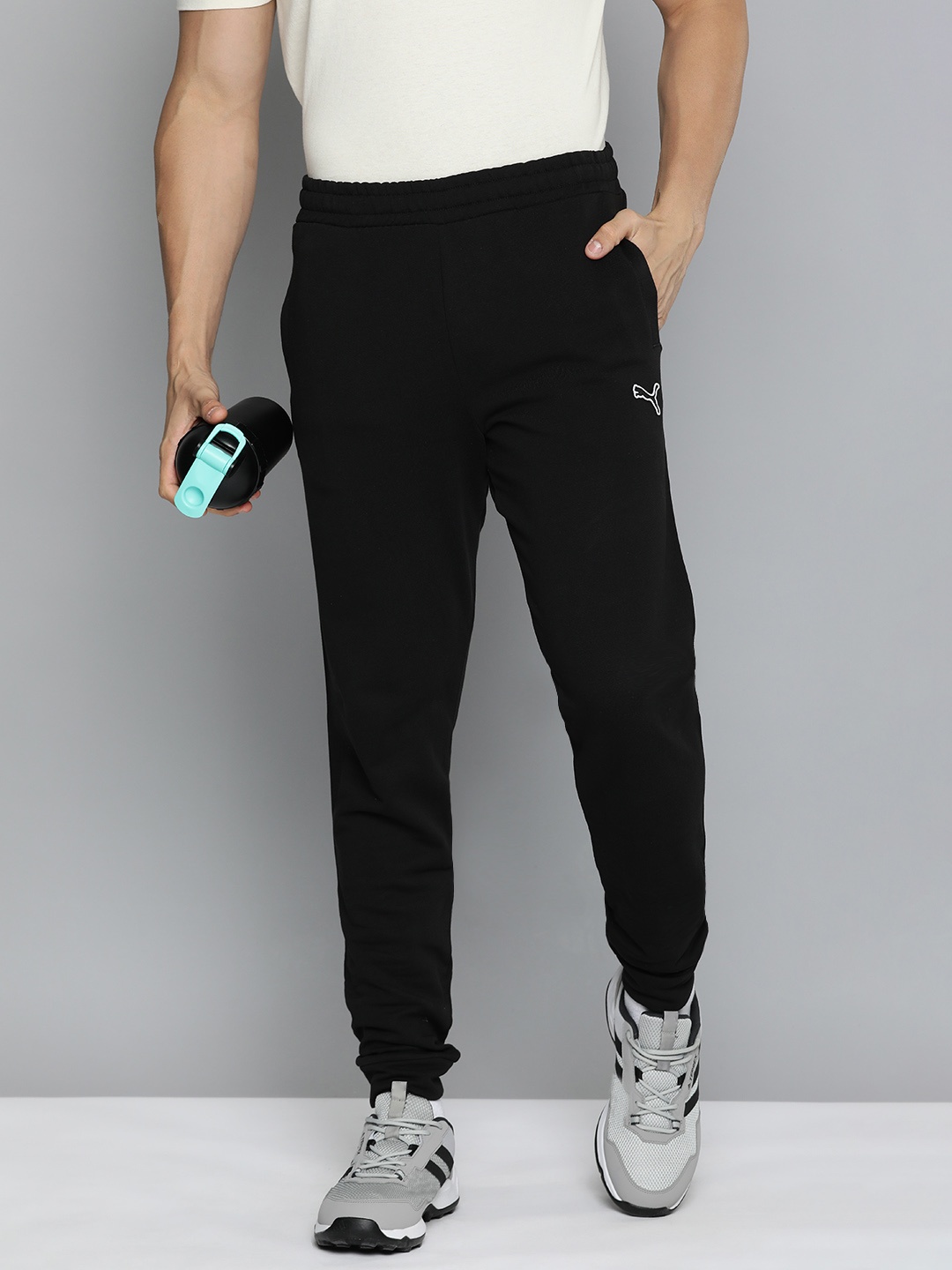 

Puma Better Essentials Solid Joggers Style Pure Cotton Sweat Pants, Black