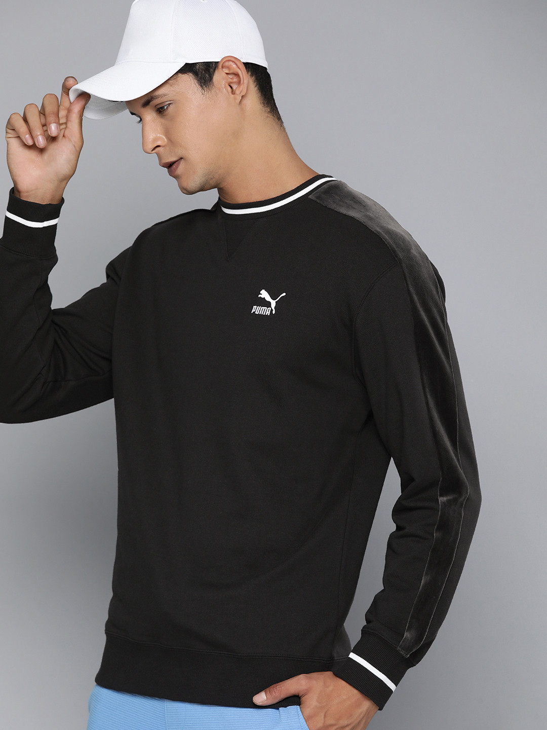 

Puma T7 Sport Pure Cotton Sweatshirt, Black