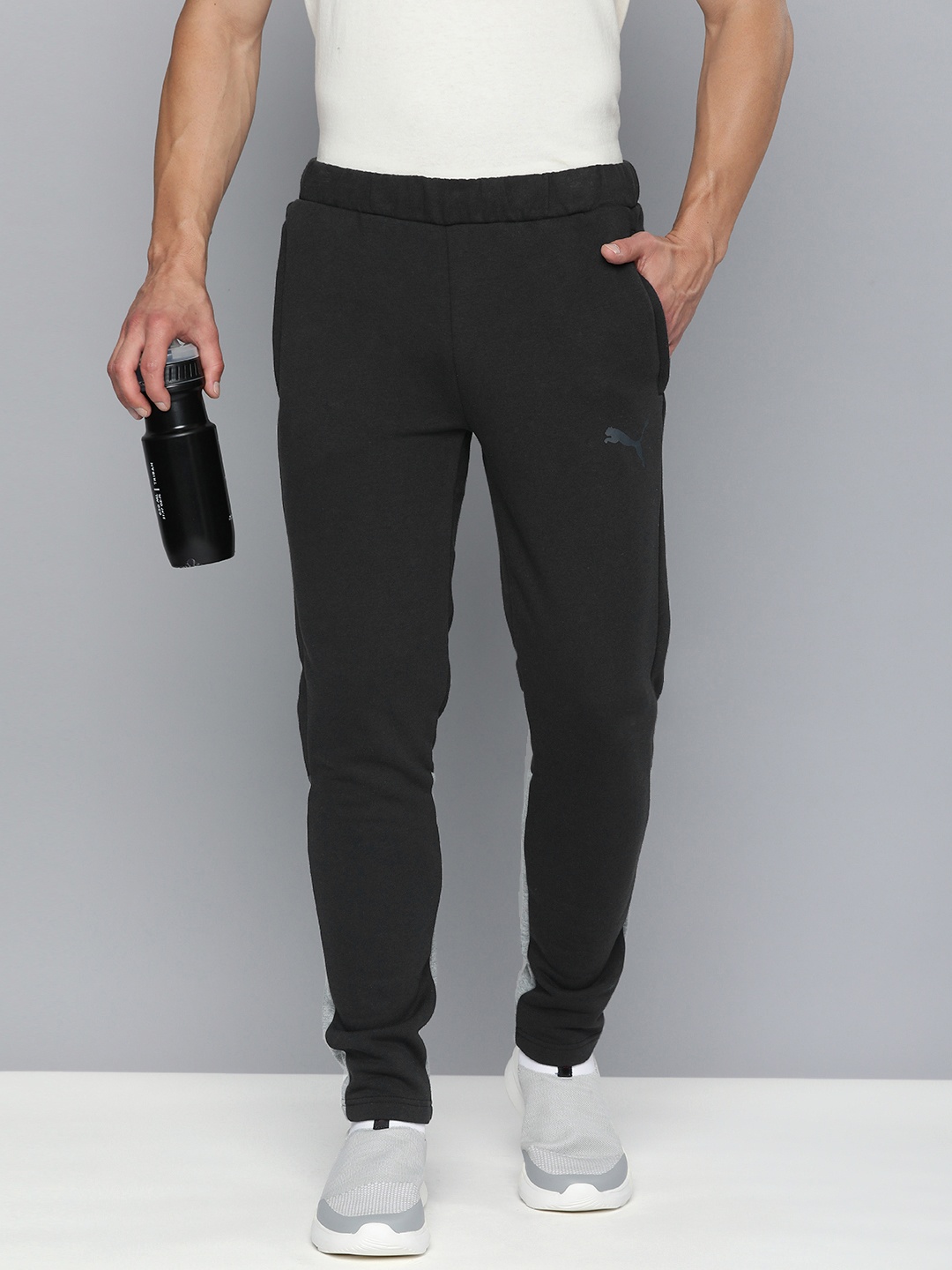 

Puma Men TeamCUP Casuals Slim Fit Football Track Pants, Black