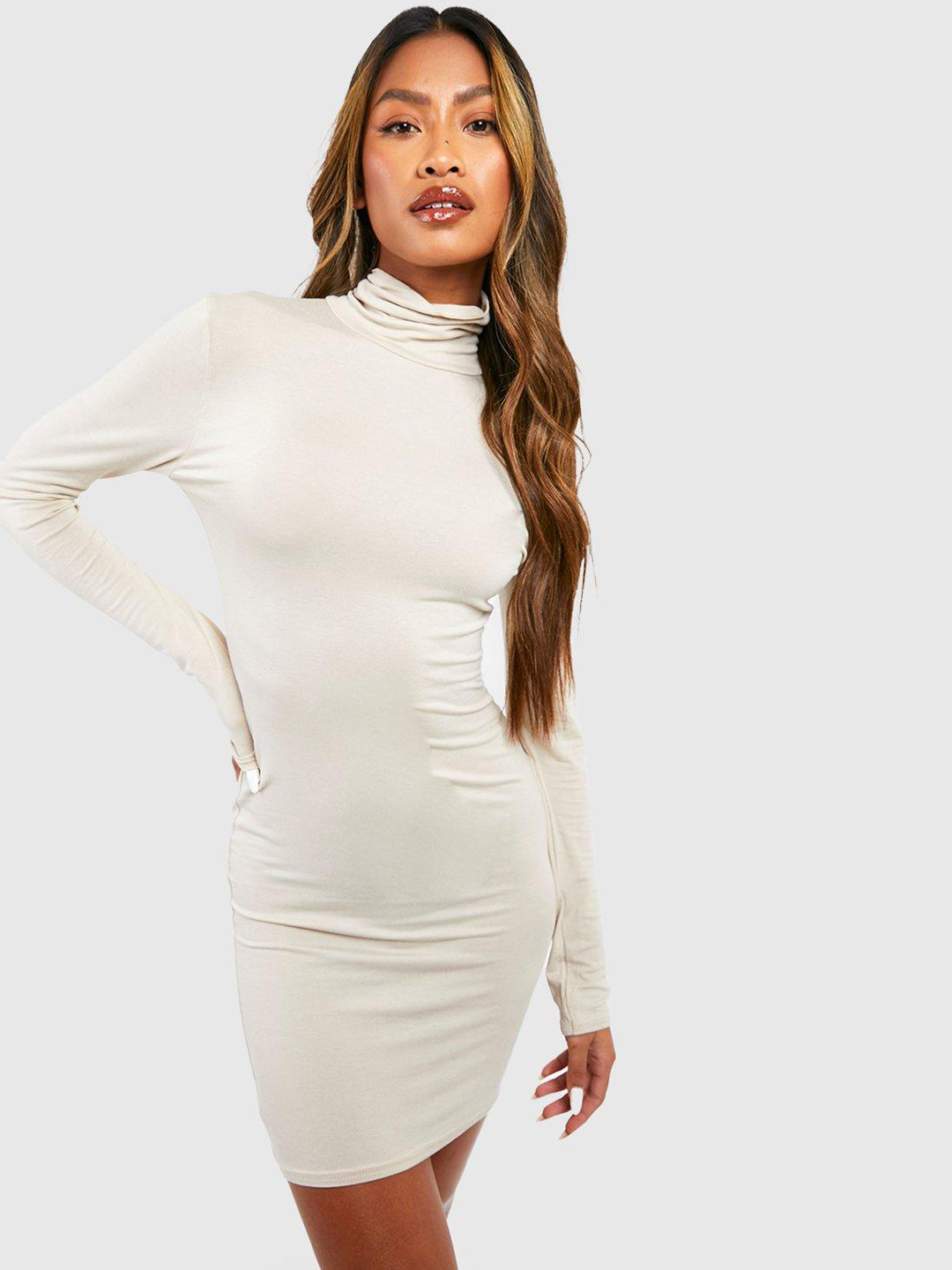 

Boohoo Bodycon Mini Dress, Off white