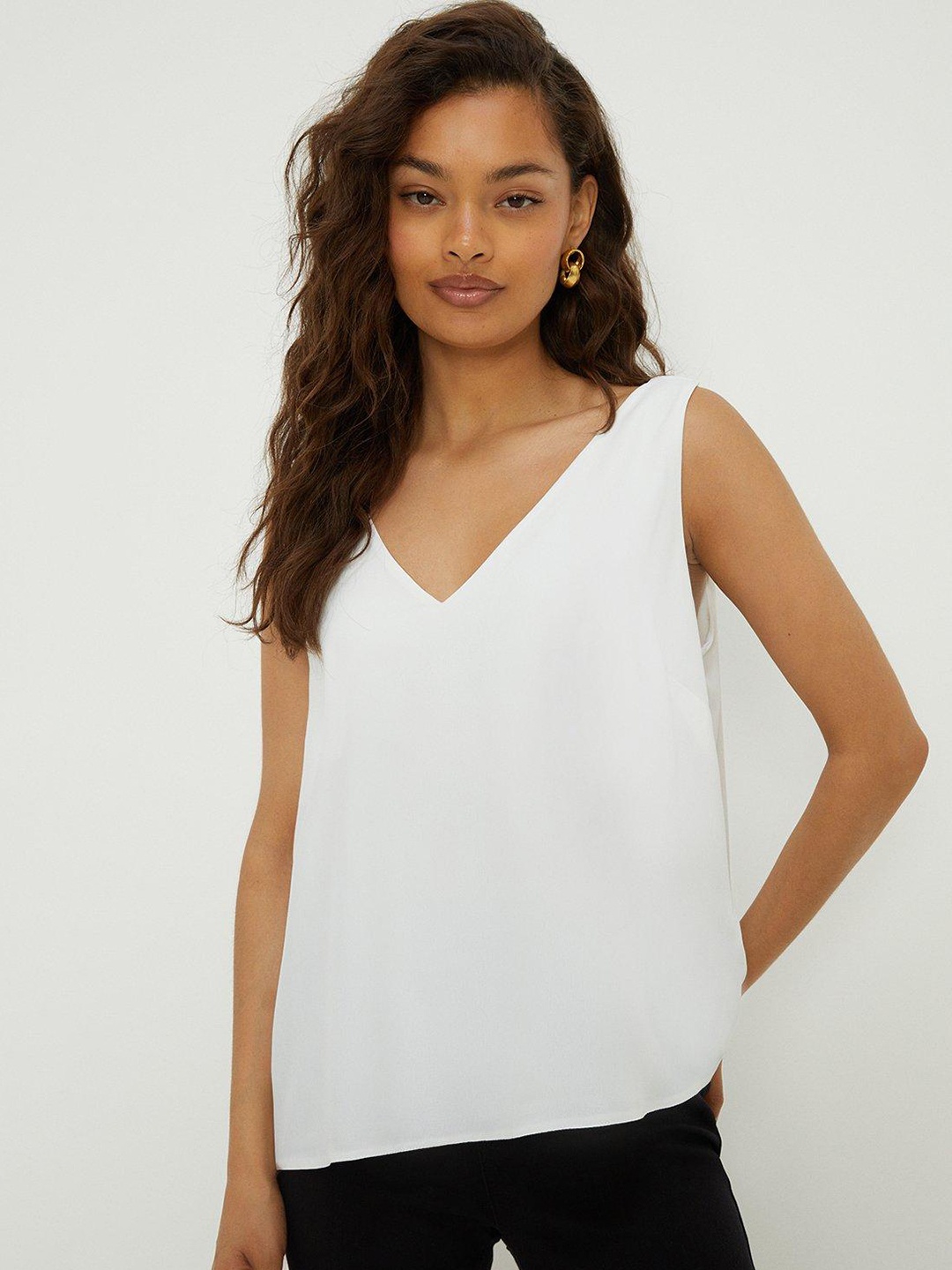 

DOROTHY PERKINS V-Neck Cami Top, White