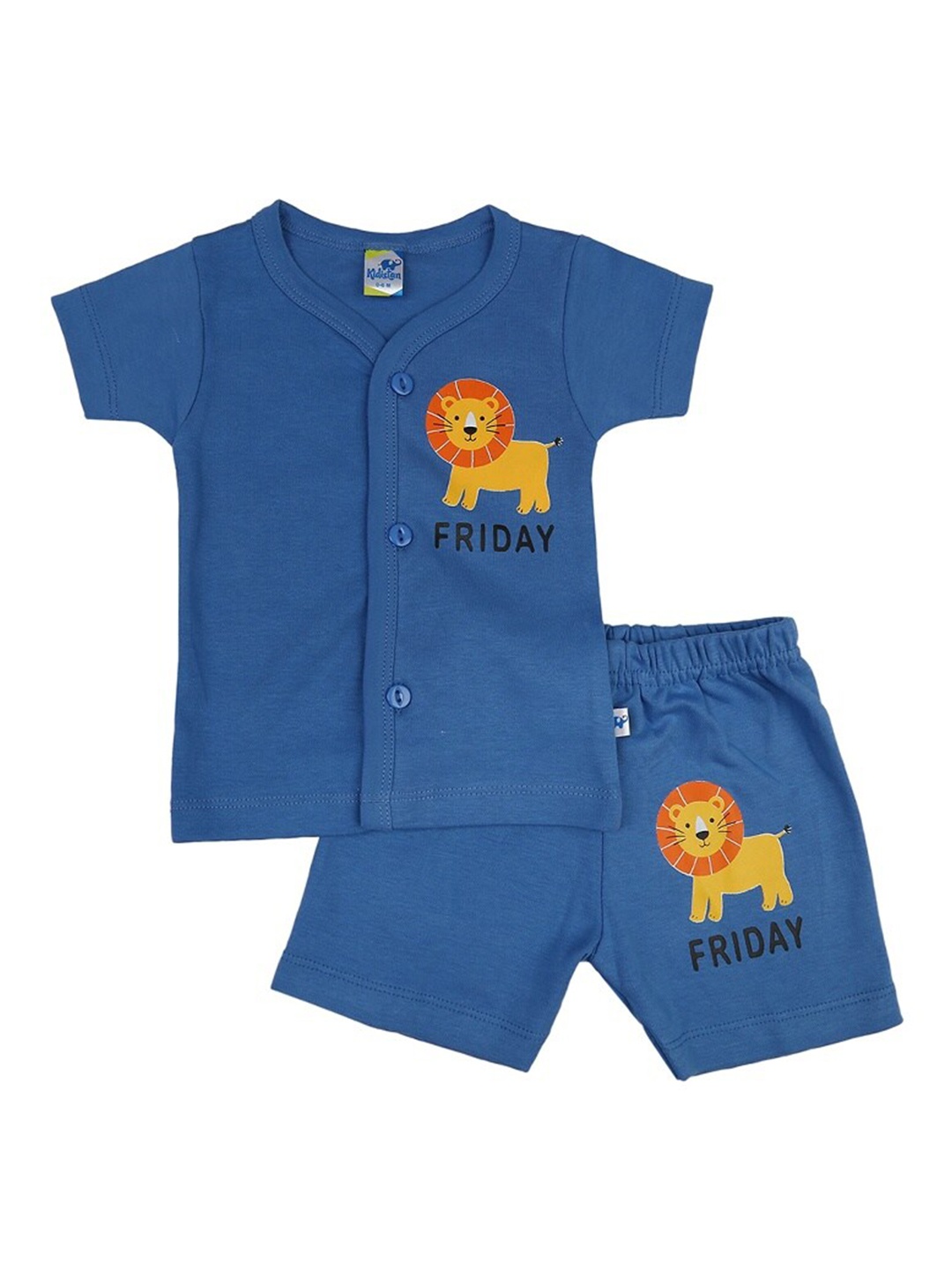 

V-Mart Infant Graphic Printed Shirt With Shorts, Blue