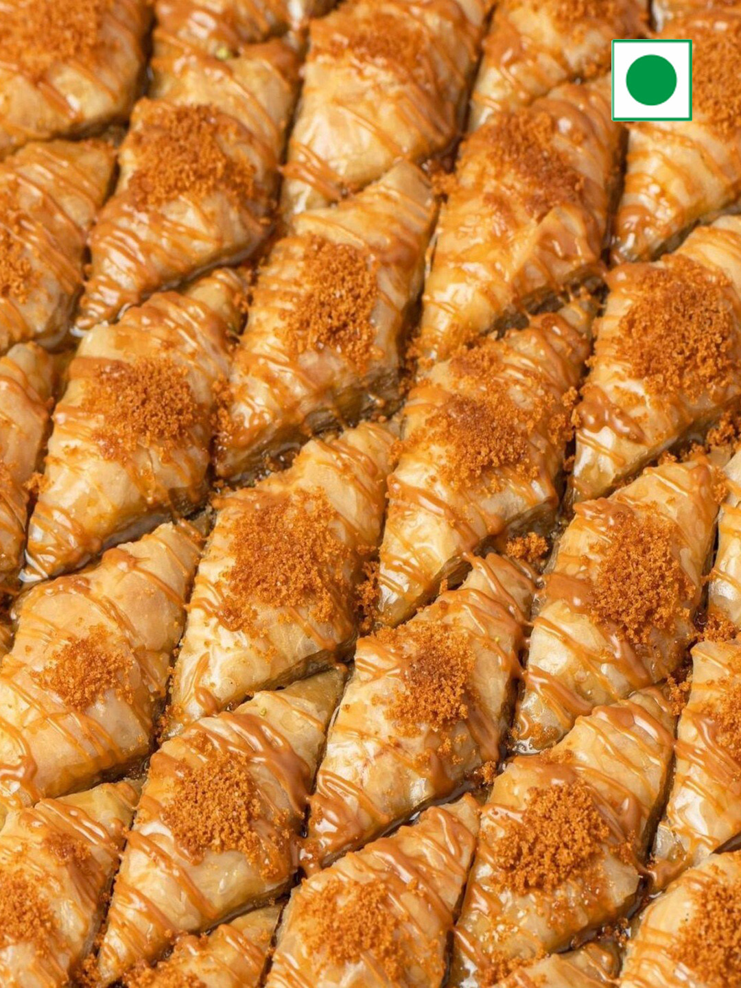 

The Baklava Box Biscoff Baklava Sweets 500 gms, Yellow