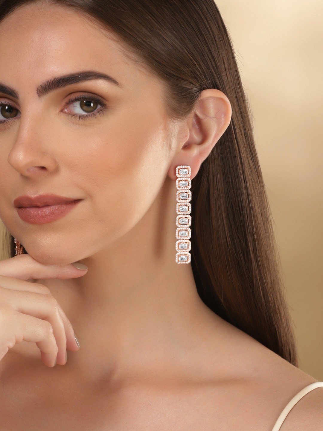 

Rubans Gold-Plated Classic Drop Earrings