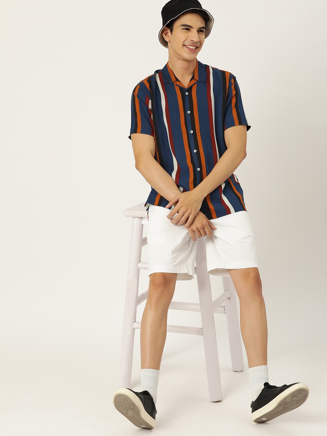 

Mast & Harbour Men Striped Casual Shirt, Multi