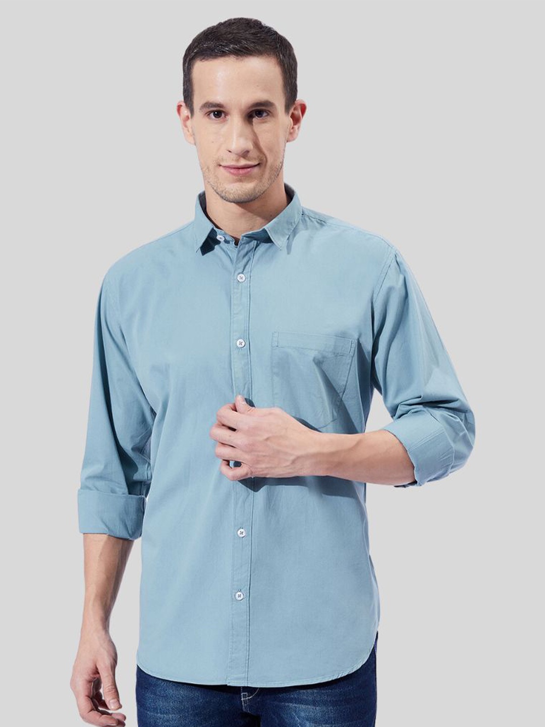 

Ben Martin Classic Slim Fit Opaque Casual Shirt, Blue