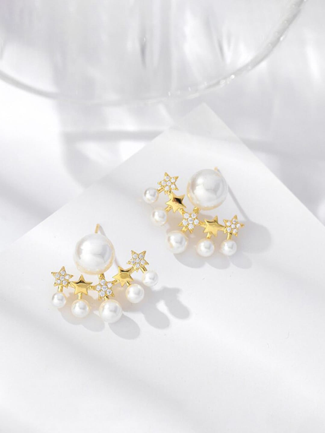 

Jewels Galaxy Gold-Plated Contemporary Studs Earrings