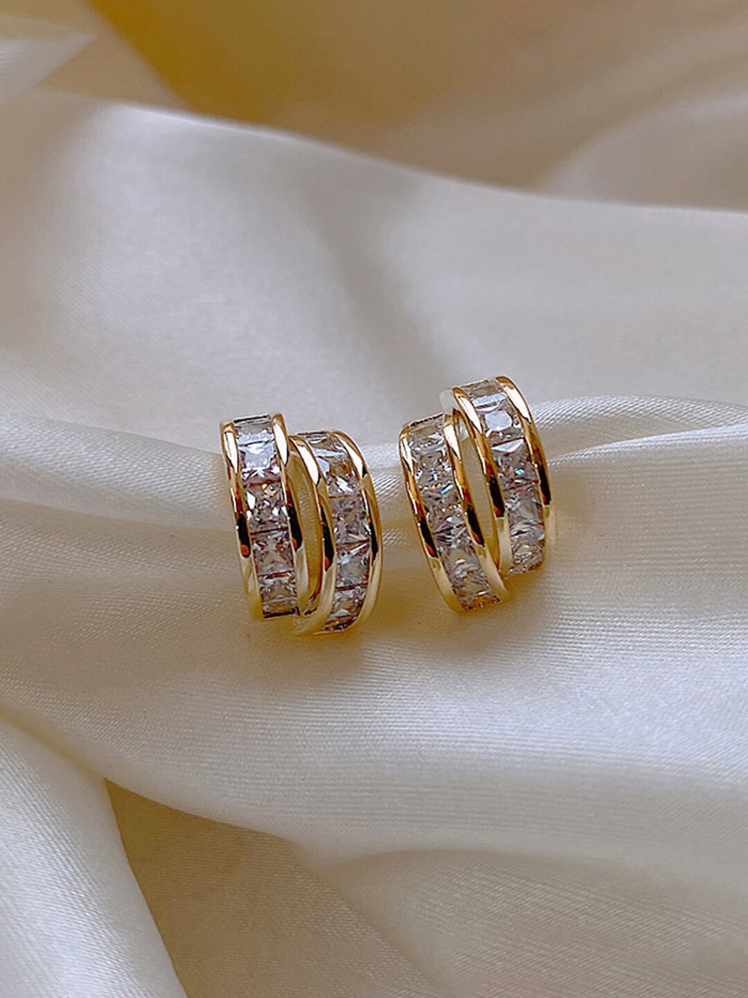 

Jewels Galaxy Gold-Plated Contemporary Studs Earrings