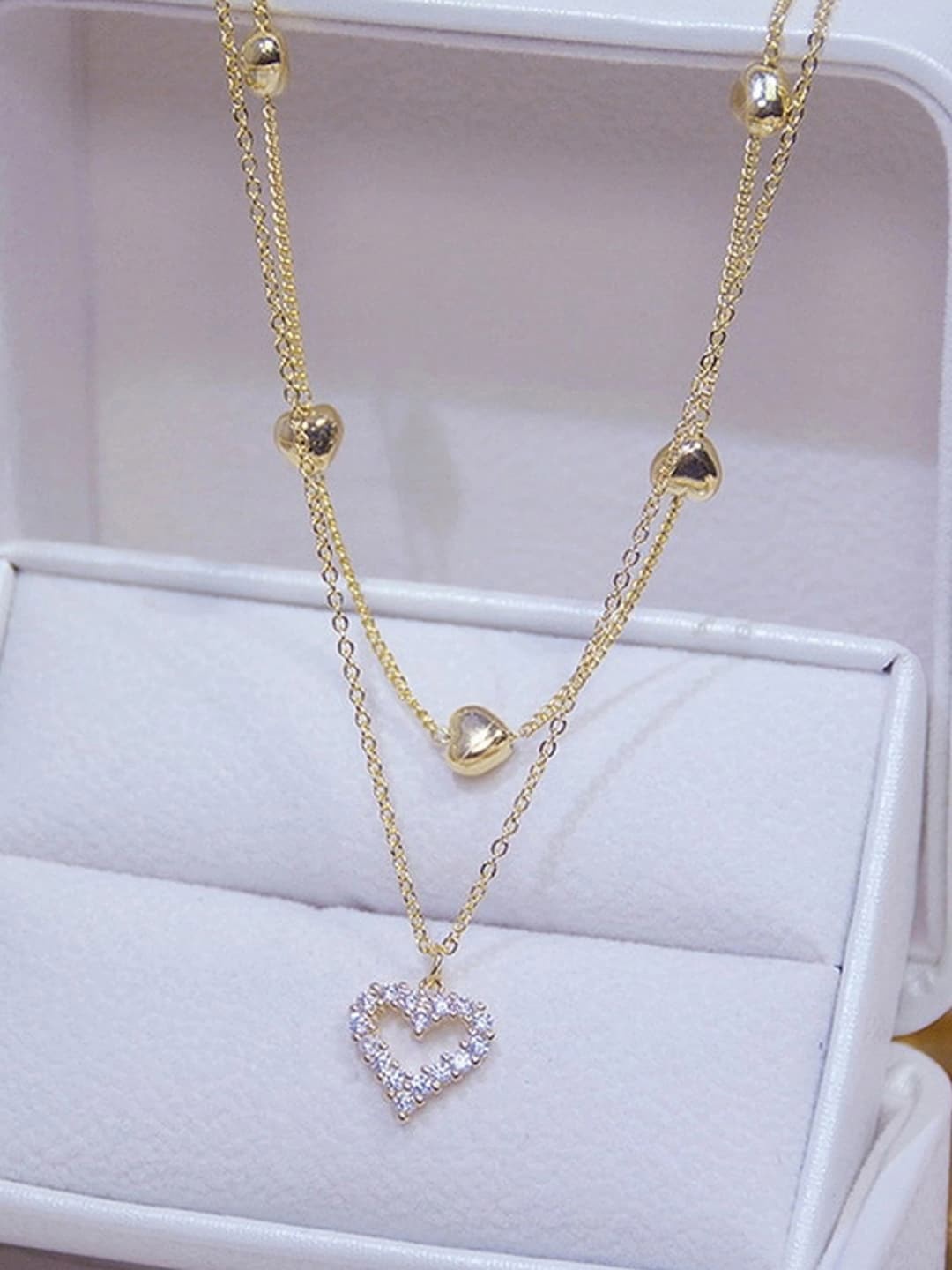 

Jewels Galaxy Gold Plated Layered Necklace