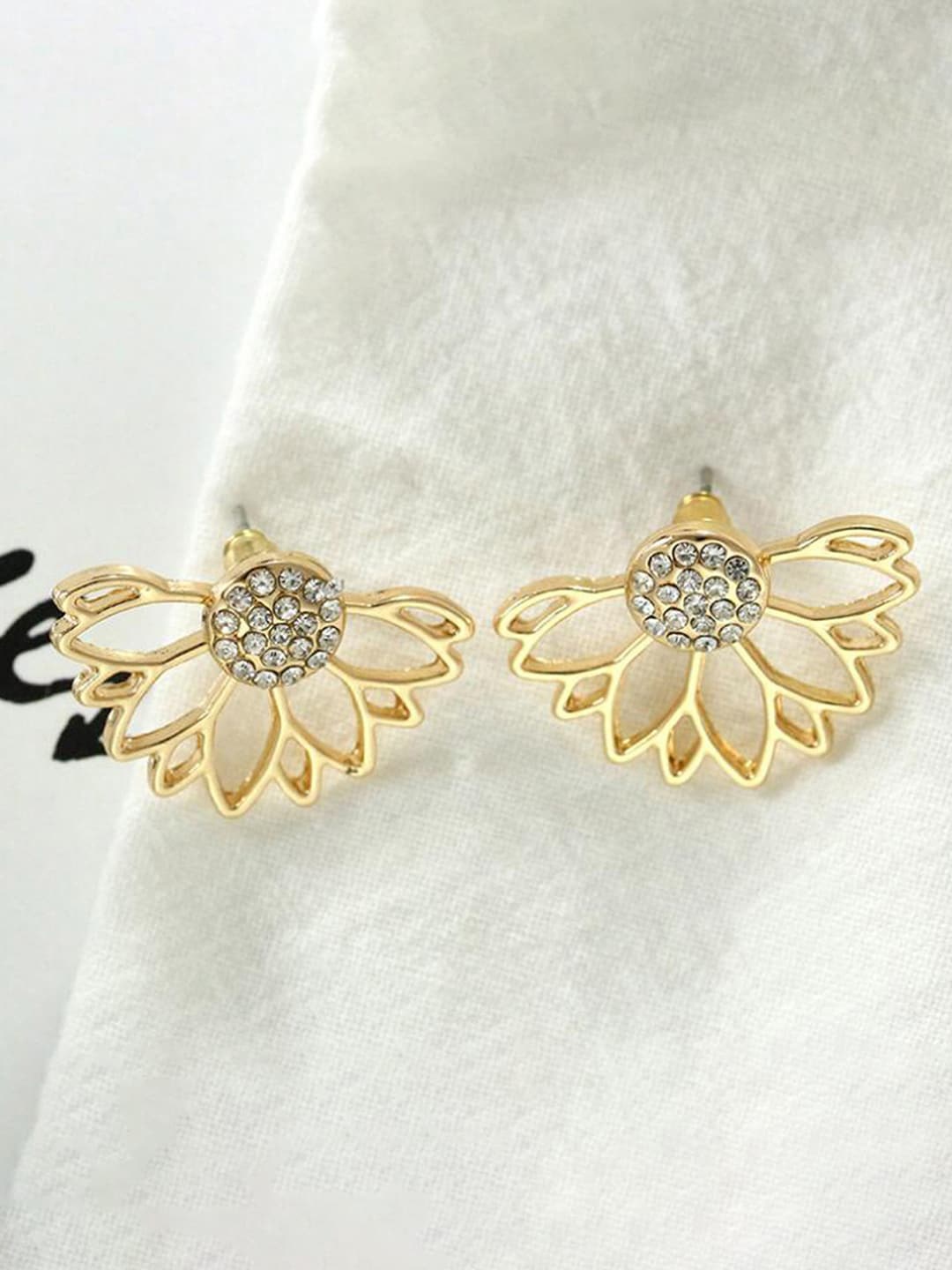 

Jewels Galaxy Gold-Plated Contemporary Studs Earrings
