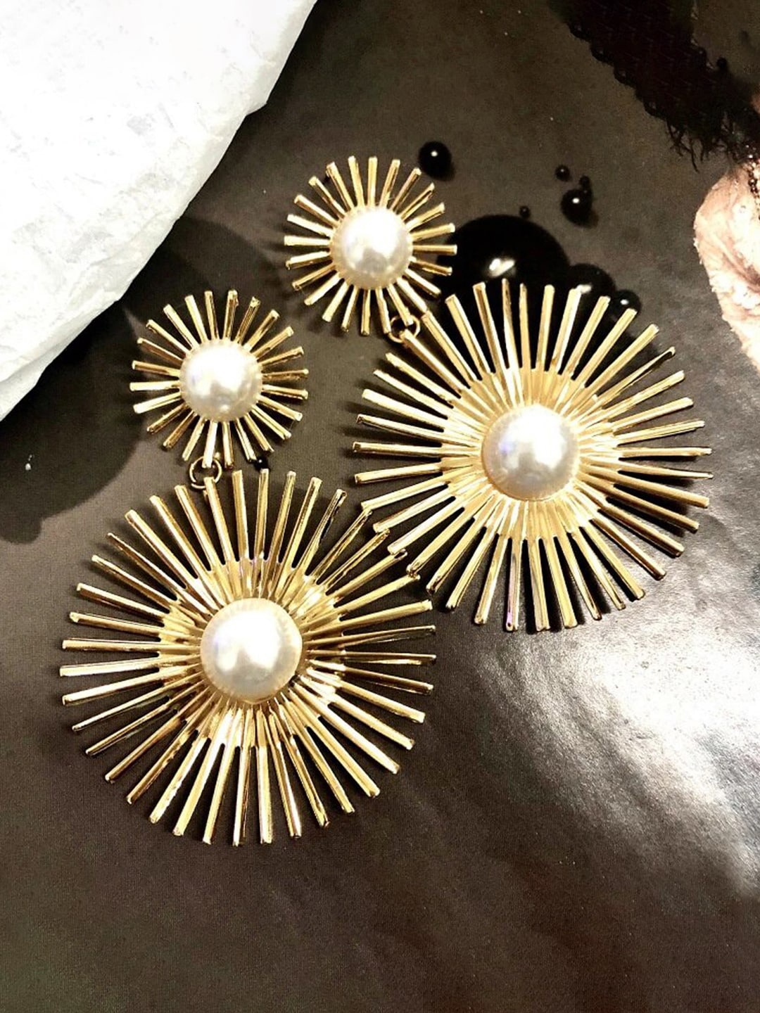 

Jewels Galaxy Gold-Plated Contemporary Studs Earrings