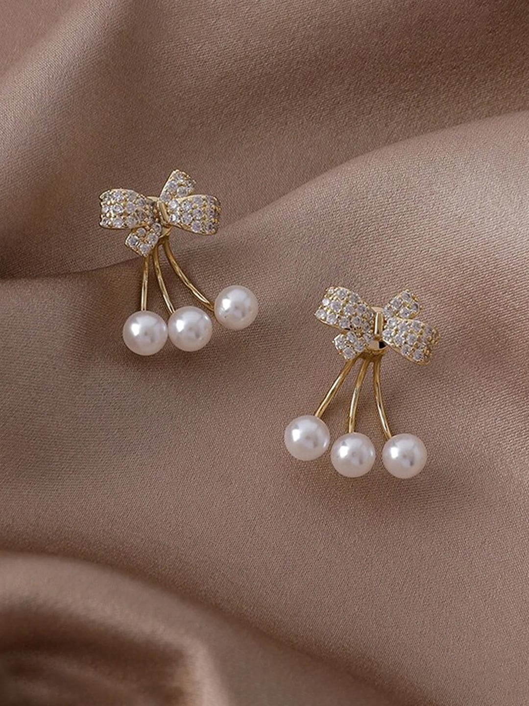 

Jewels Galaxy Gold Plated Contemporary Studs Earrings