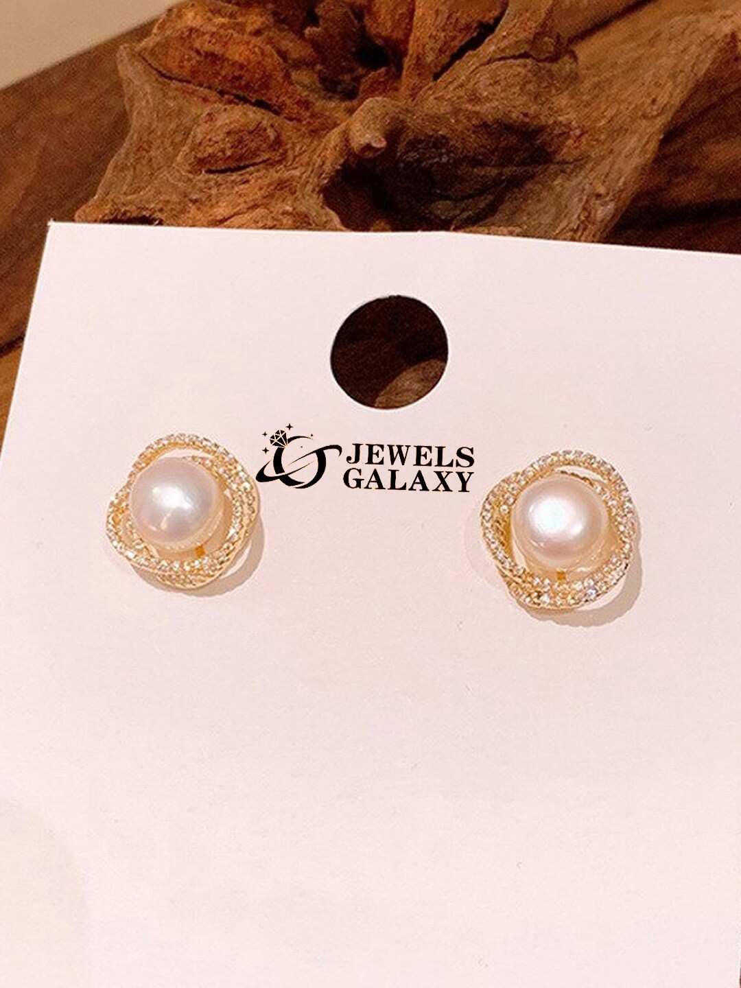 

Jewels Galaxy Gold-Plated Contemporary Studs Earrings
