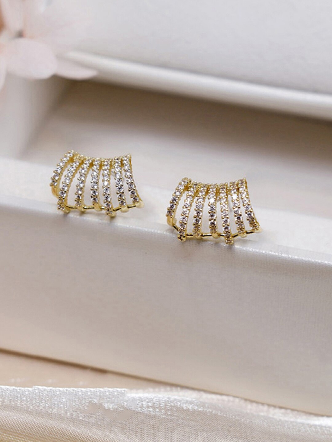 

Jewels Galaxy Gold-Plated Contemporary Studs Earrings