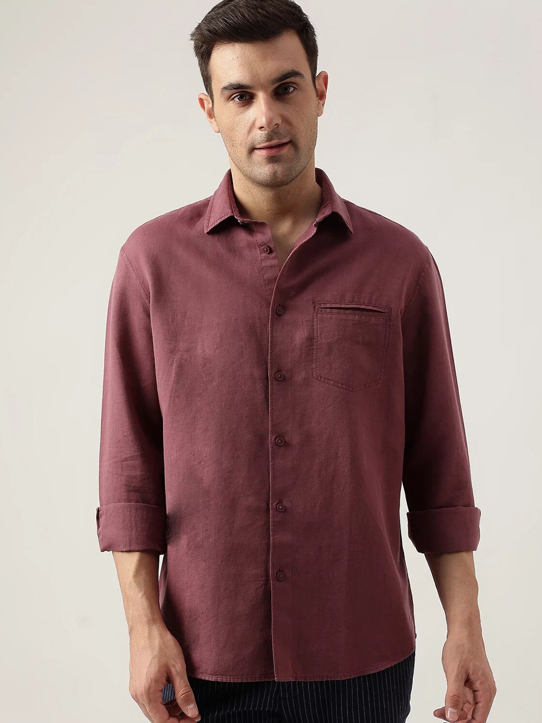 

Marks & Spencer Spread Collar Casual Shirt, Mauve