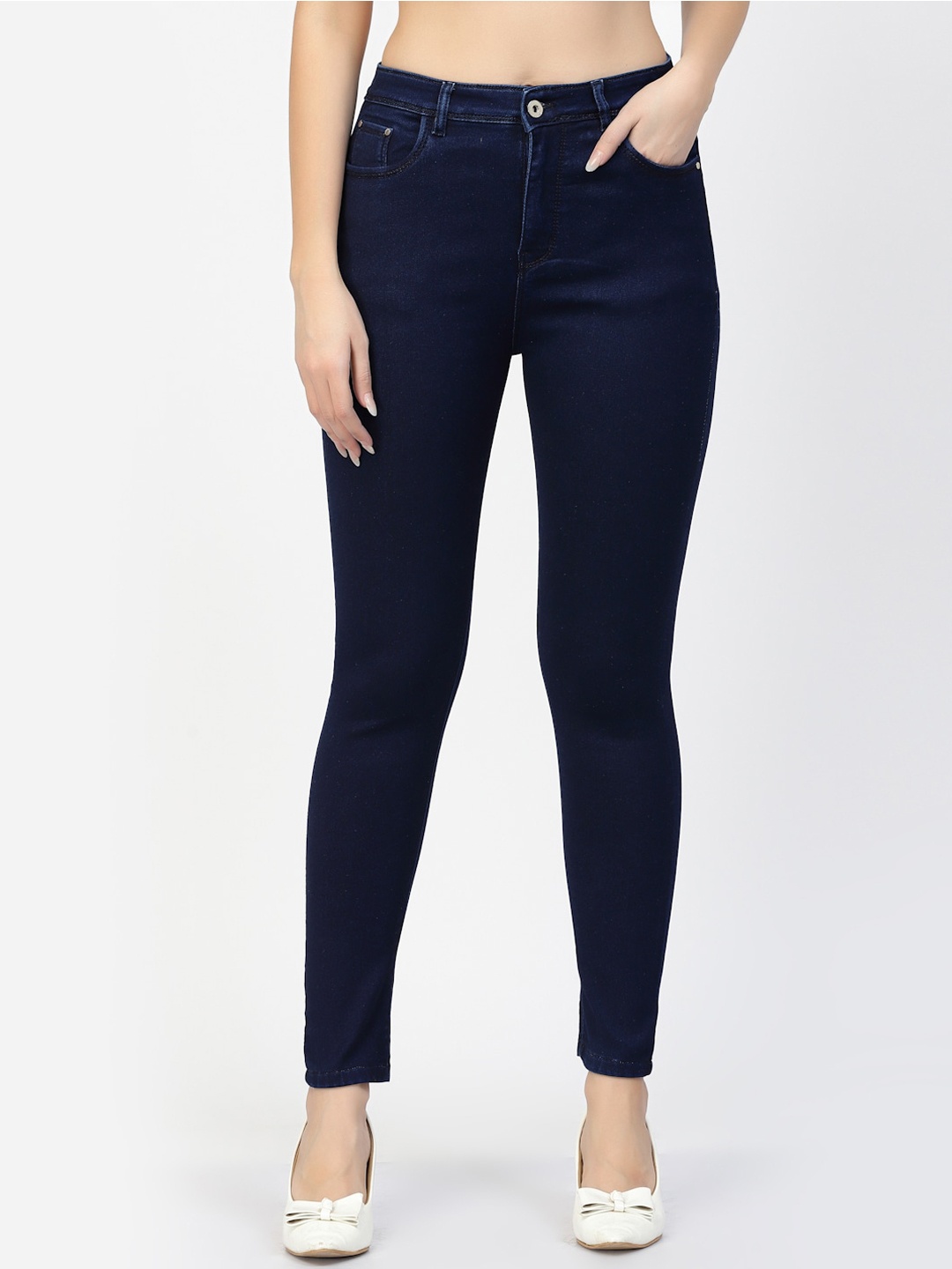 

Westwood Women Skinny Fit Stretchable Jeans, Navy blue