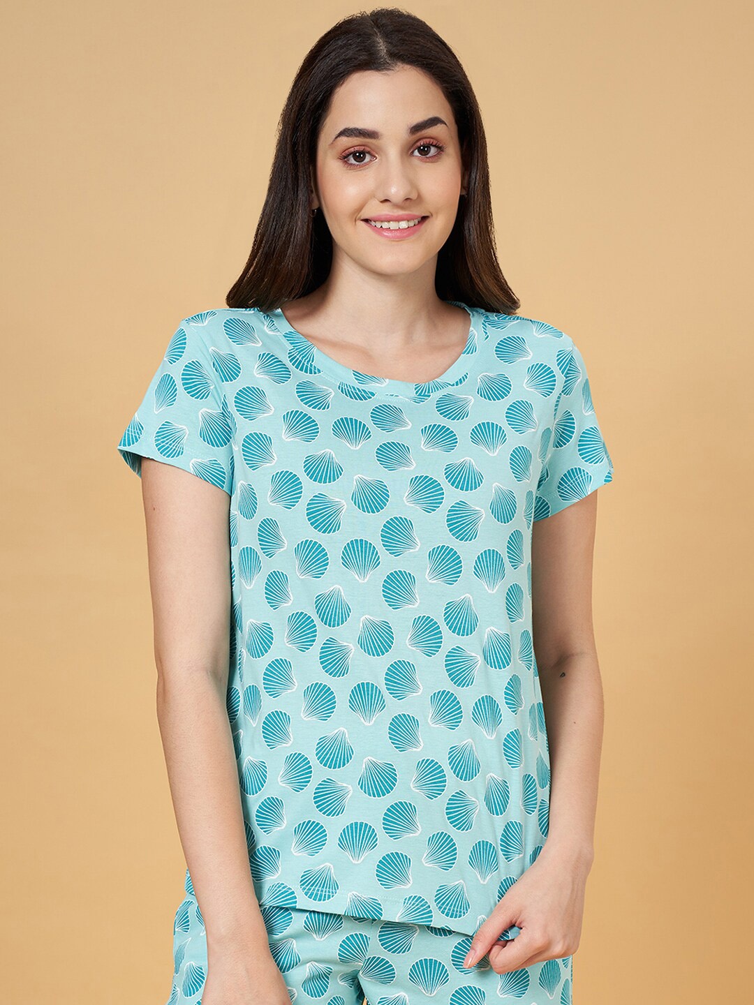 

Dreamz by Pantaloons Graphic Printed Cotton Lounge T-Shirt, Blue