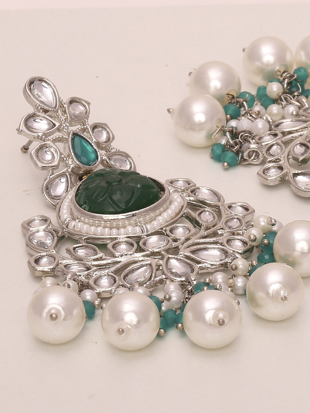 

Young & Forever Brass-Plated Chandbalis, Silver