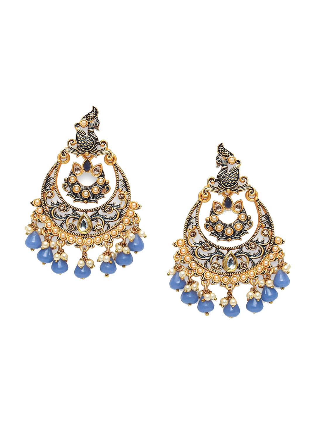 

Young & Forever Brass-Plated Crescent Shaped Chandbalis, Gold