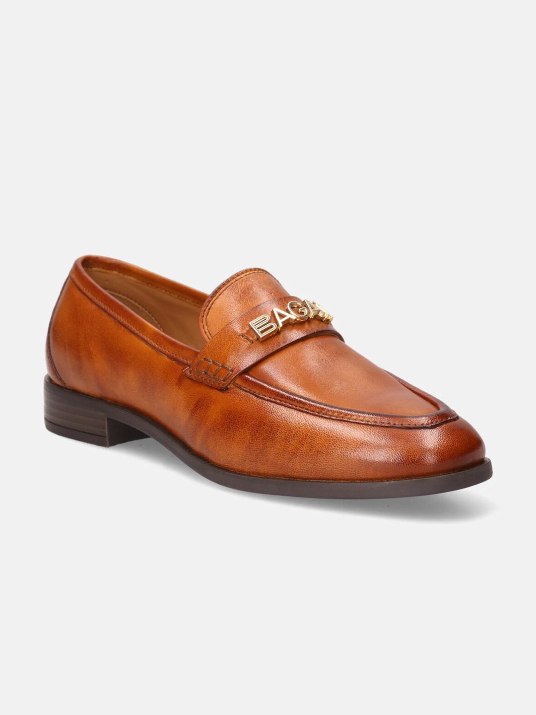 

BAGATT Rosalie Women Leather Slip-On Loafers, Brown